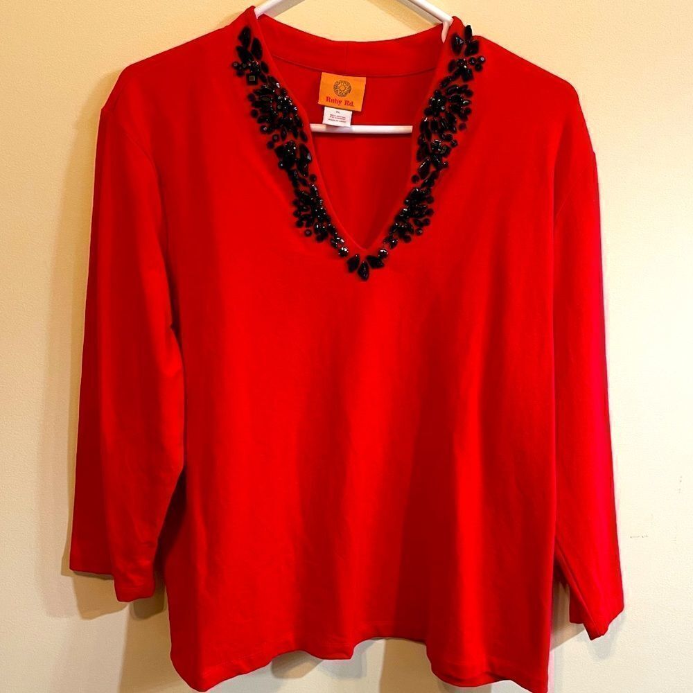 Ruby Rd Women’s Red top size XL